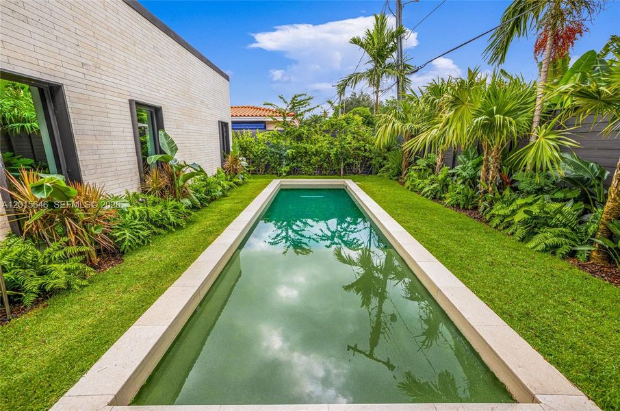 Exterior details and patio area of a home in , Miami (Image 38). Exterior details and patio area of a home in , Miami (Image 38).