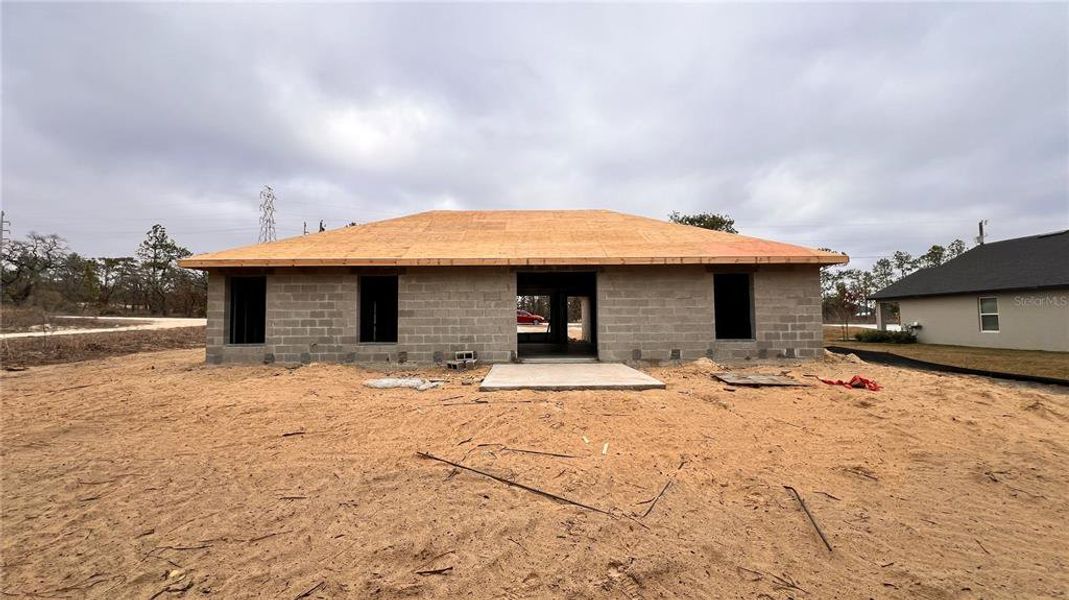In-progress construction of a new home in , Brooksville, FL (Image 9).