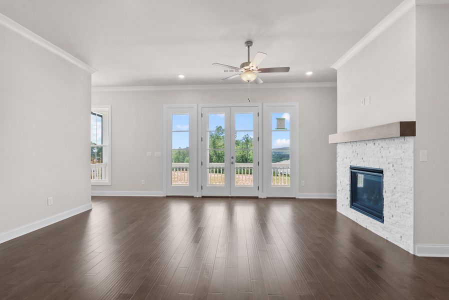 Representative unfurnished interior of a home built from the The Aspen II by The Providence Group in Palisades Single Family, Cumming (Image 14).