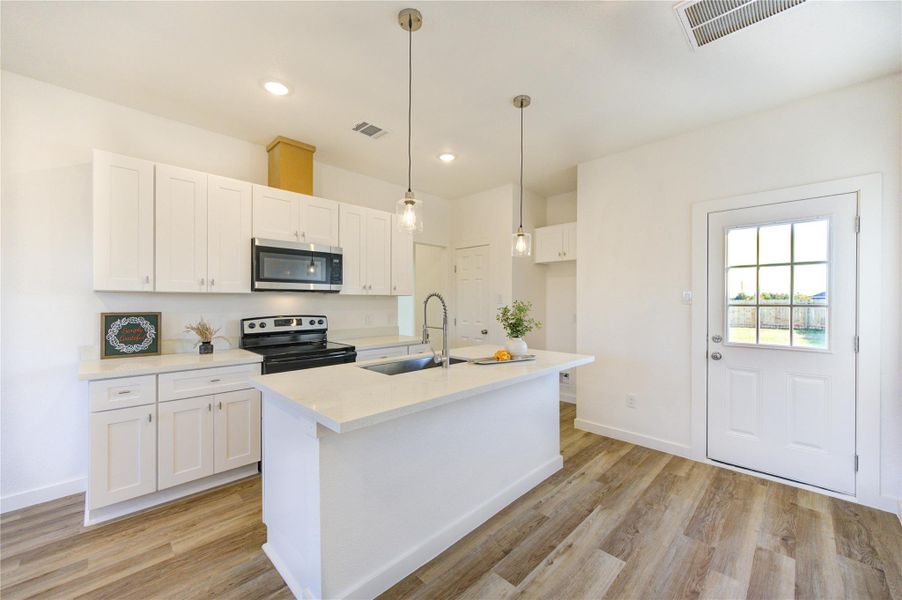 Furnished interior view inside a new home in , Cleveland (Image 10).