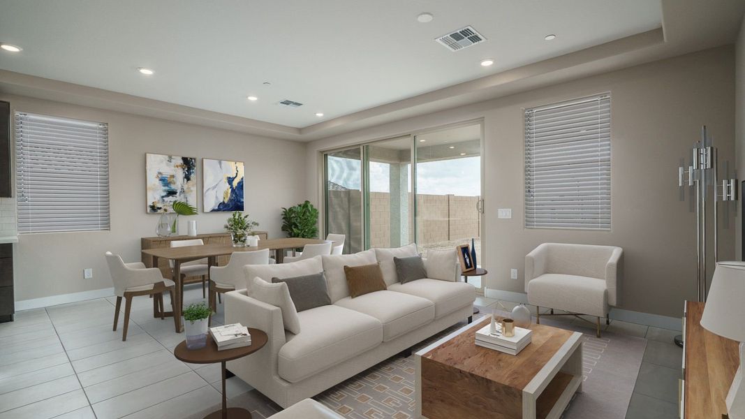 Representative furnished interior of a home built from the Pleasant by William Ryan Homes in The Ridge at Sienna Hills, Buckeye (Image 13).
