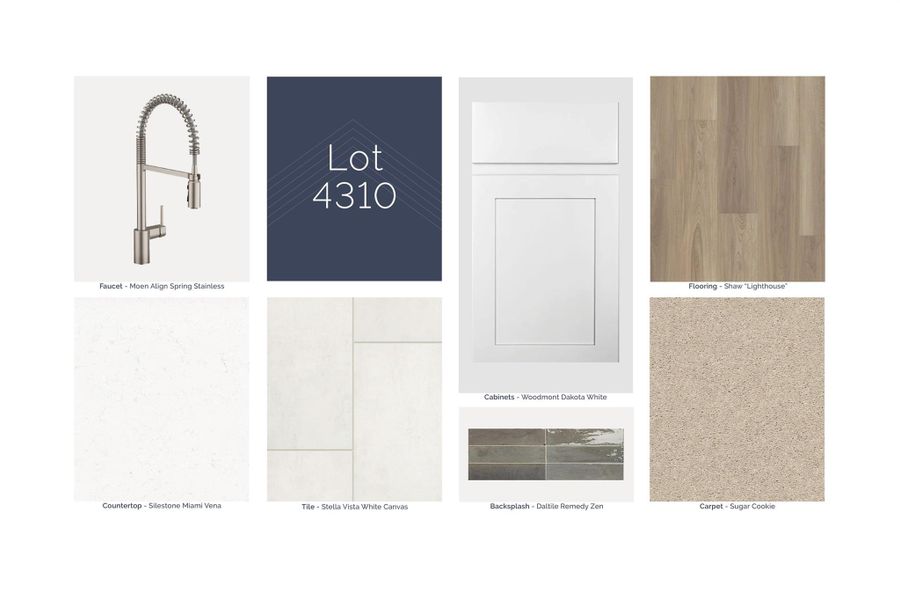 Sample of building materials used in homes in Summerview, Fulshear (Image 10).