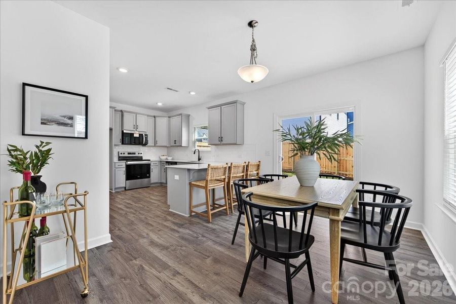 Furnished interior view inside a new home in , Charlotte (Image 15). Furnished interior view inside a new home in , Charlotte (Image 15).