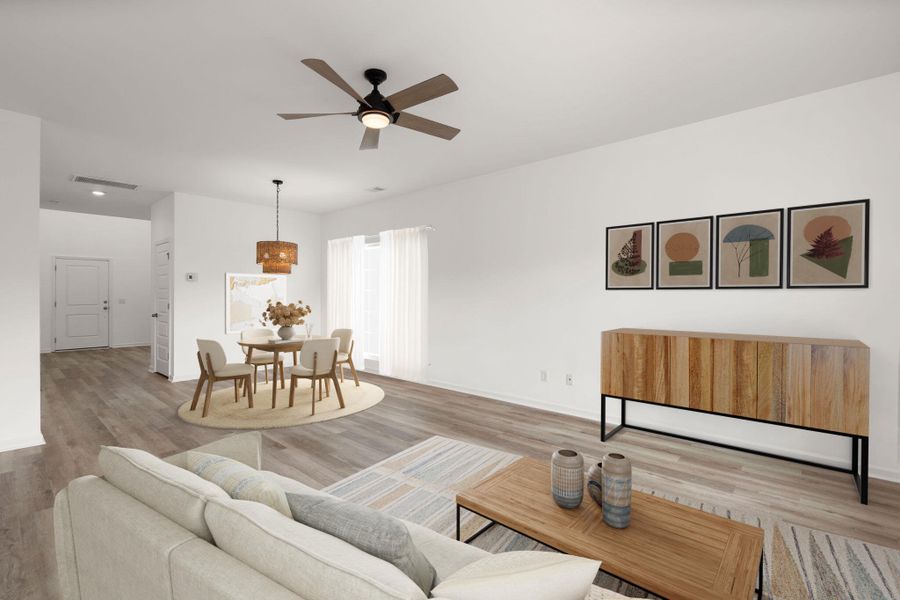 Furnished interior view inside a new home in , Summerville (Image 13). Furnished interior view inside a new home in , Summerville (Image 13).