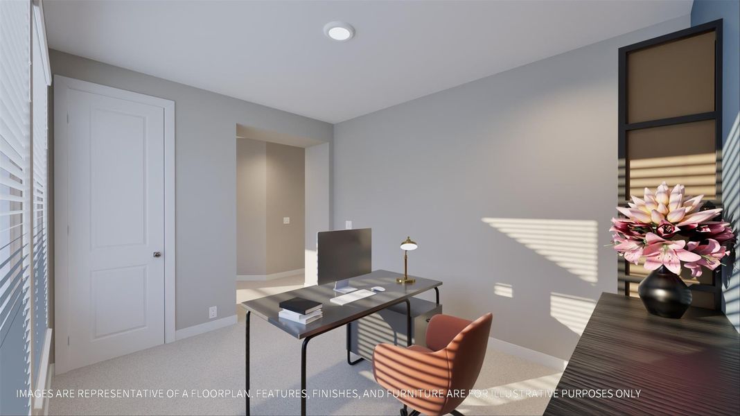 Furnished interior view inside a new home in La Segarra 40', Brookshire (Image 23).