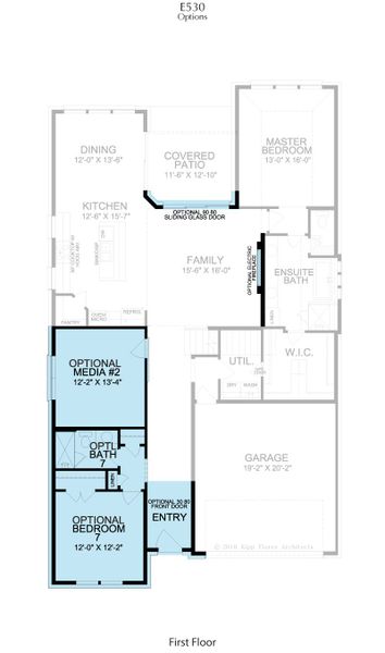 2D floor plan layout for the Madison by Landon Homes in East Village - Classic Series, Frisco, TX (Image 30). 2D floor plan layout for the Madison by Landon Homes in East Village - Classic Series, Frisco, TX (Image 30).