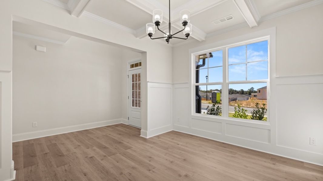 Representative unfurnished interior of a home built from the WINDSOR by D.R. Horton in Butner Estates, South Fulton (Image 29).