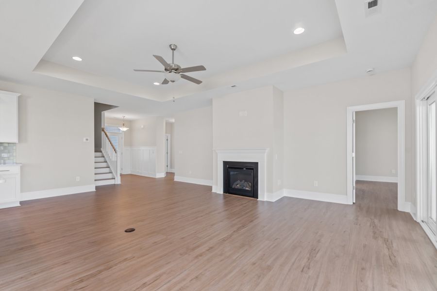 Representative unfurnished interior of a home built from the Kauai by Bill Clark Homes in Osprey Landing, Southport (Image 18). Representative unfurnished interior of a home built from the Kauai by Bill Clark Homes in Osprey Landing, Southport (Image 18).