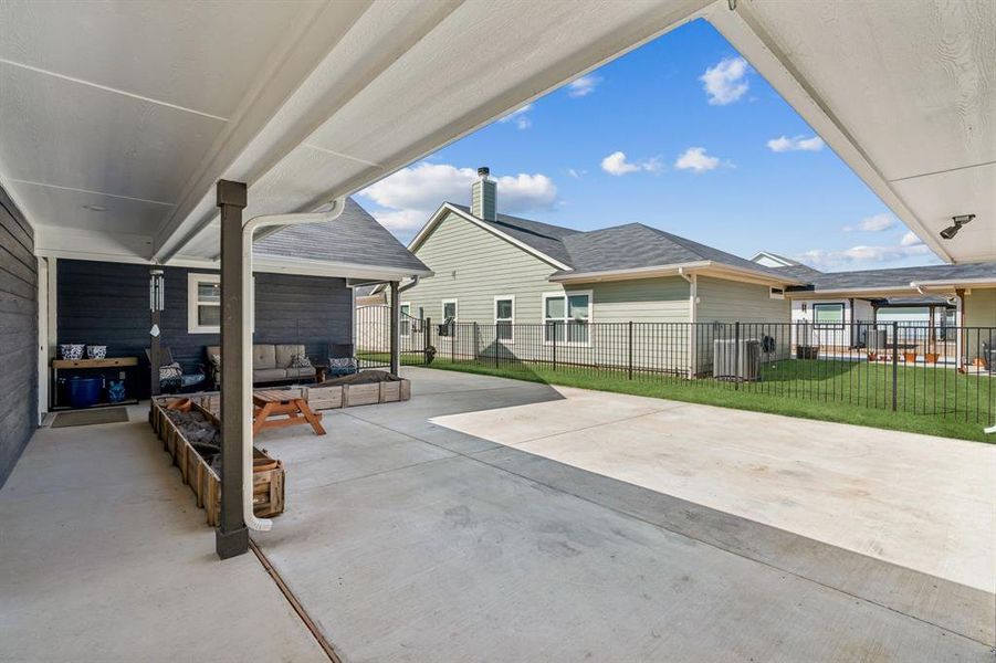 Exterior details and patio area of a home in , Burleson (Image 4). Exterior details and patio area of a home in , Burleson (Image 4).
