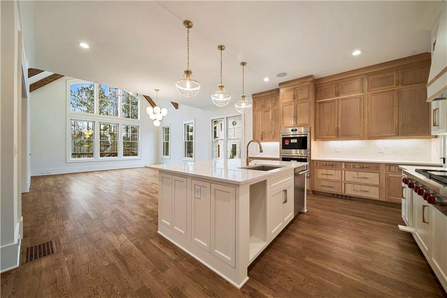 Furnished interior view inside a new home in , Alpharetta (Image 5). Furnished interior view inside a new home in , Alpharetta (Image 5).