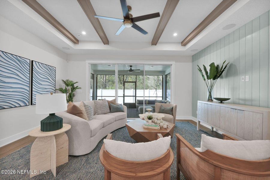 Furnished interior view inside a new home in Landing at Olde Florida, St. Augustine (Image 8).
