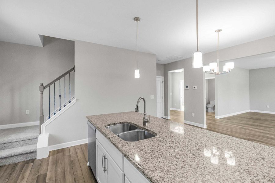 Representative furnished interior of a home built from the Aberdeen by Caviness & Cates Communities in Bartlett Manor, Youngsville (Image 148).