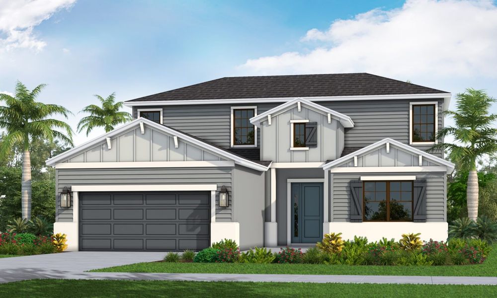 Representative exterior photo of a completed home built from the Harvest 3 by Neal Communities in Canoe Creek, Parrish, FL (Image 20).