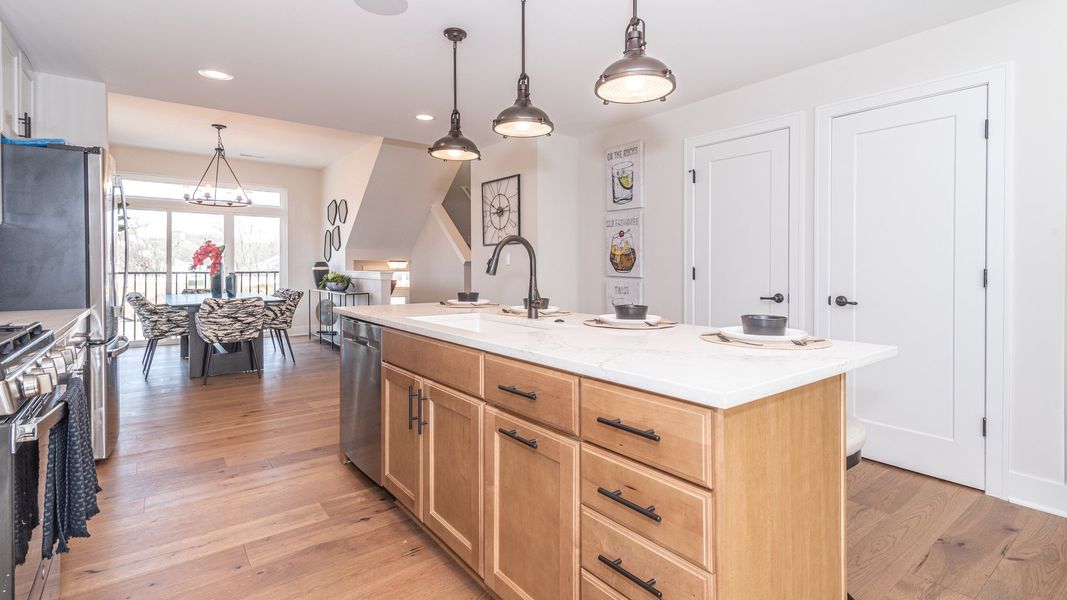 Representative furnished interior of a home built from the The Keswick Townhome (Interior Walk-Out) by Norfolk Homes in Bristol Ridge Townhomes, Ann Arbor (Image 15).