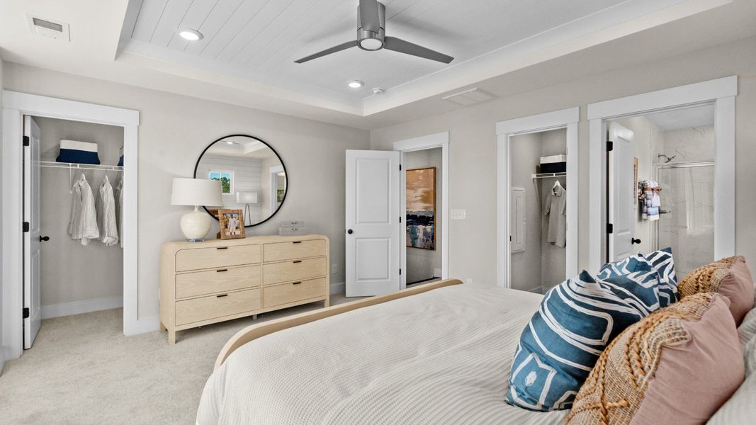 Furnished interior view inside a new home in Park Circle Townhomes, North Charleston (Image 18).