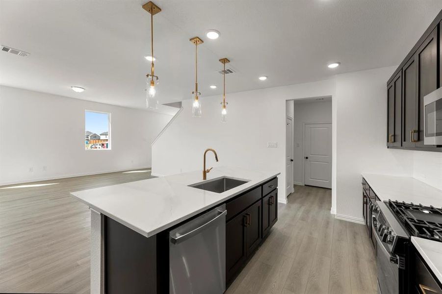 Furnished interior view inside a new home in , Forney (Image 11). Furnished interior view inside a new home in , Forney (Image 11).