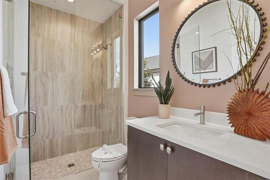 Furnished interior view inside a new home in , Sarasota (Image 32).