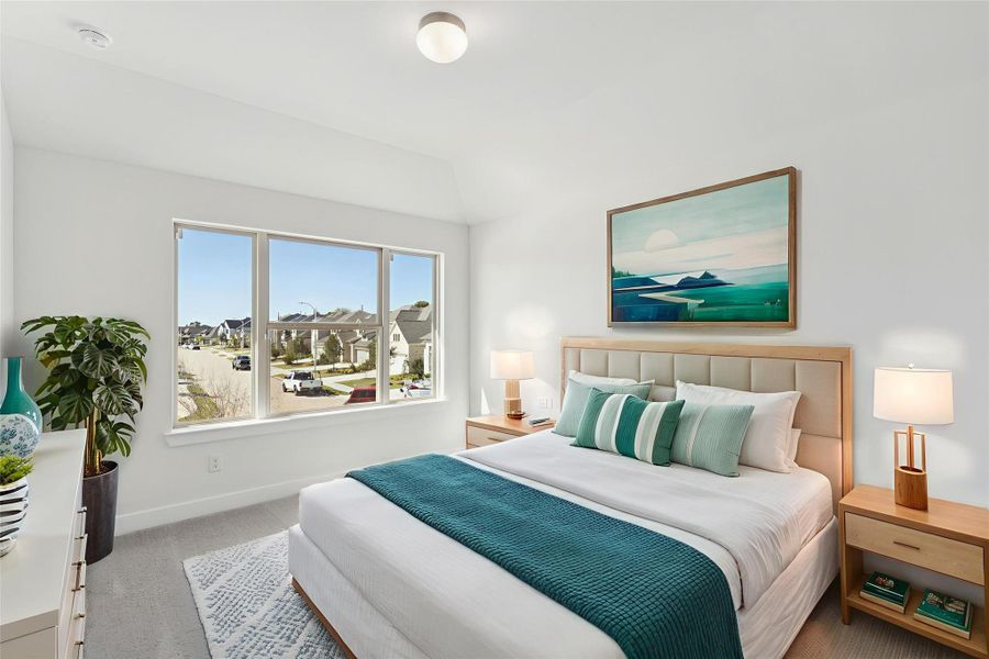 Fifth bedroom virtually staged so you can imagine the possibilities.