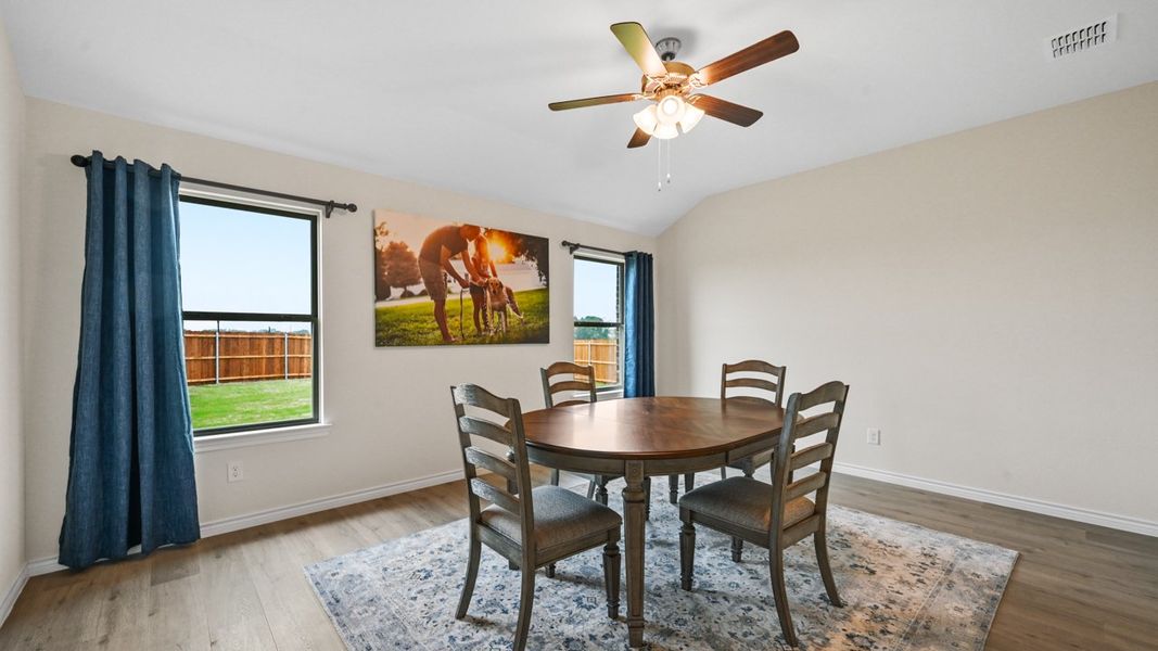 Furnished interior view inside a new home in Trailstone, Caddo Mills (Image 23). Furnished interior view inside a new home in Trailstone, Caddo Mills (Image 23).