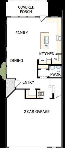 2D floor plan layout of this home in Westview Towns, Waxhaw, NC (Image 5). 2D floor plan layout of this home in Westview Towns, Waxhaw, NC (Image 5).