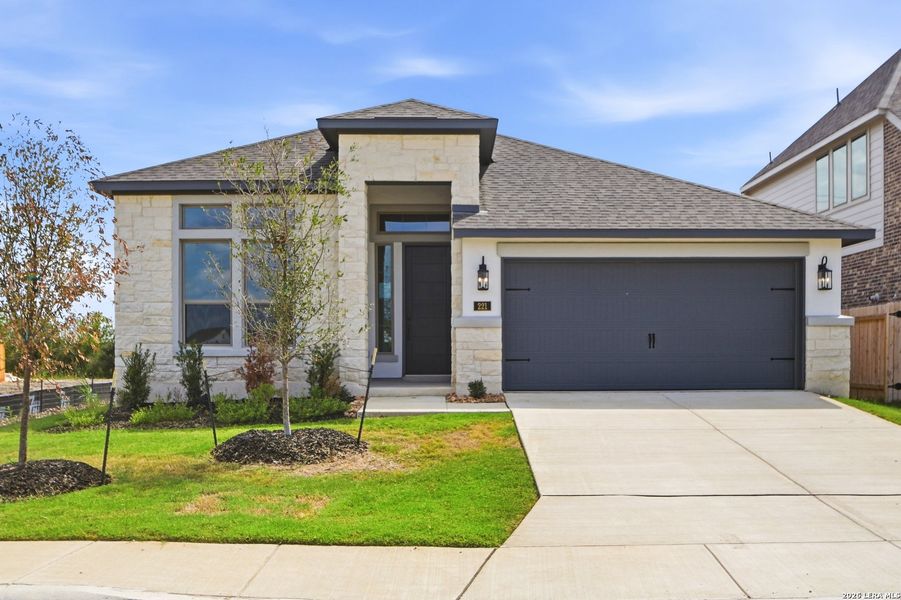 Front exterior of a new home in Haby Hill 50s, San Antonio, TX, highlighting curb appeal (Image 17).