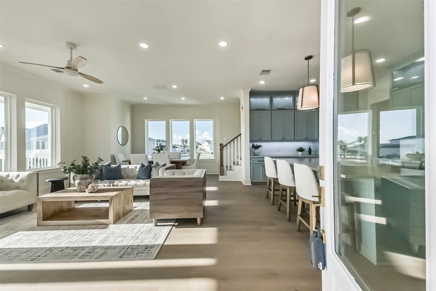 Furnished interior view inside a new home in , Galveston (Image 6).