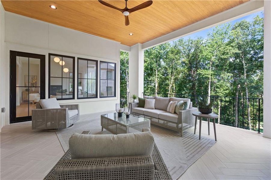 Exterior details and patio area of a home in , Alpharetta (Image 4).
