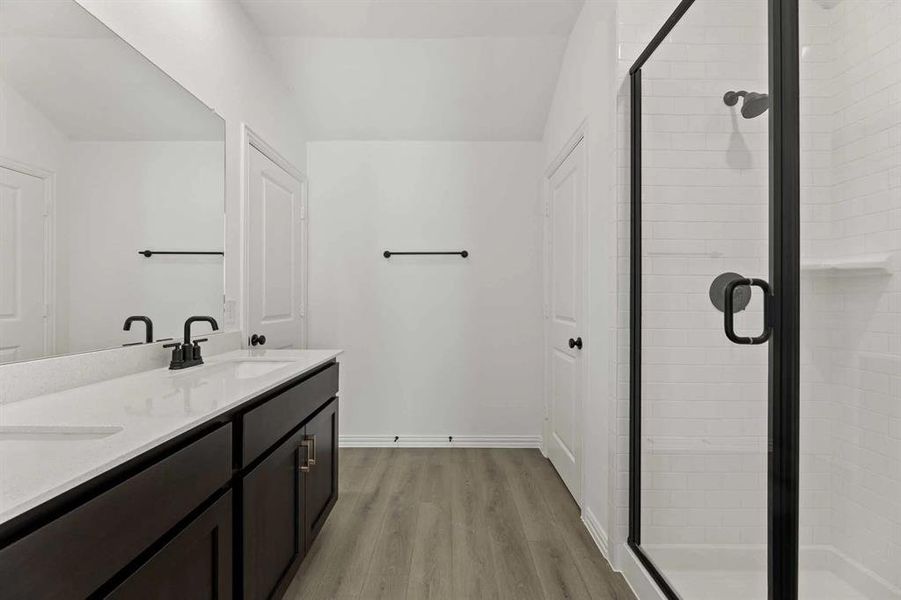 Furnished interior view inside a new home in Creekview Fossil Ridge, Pilot Point (Image 12).