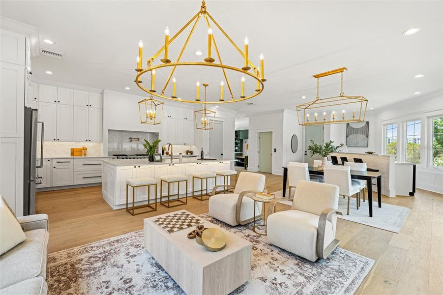 Furnished interior view inside a new home in , Tampa (Image 12). Furnished interior view inside a new home in , Tampa (Image 12).