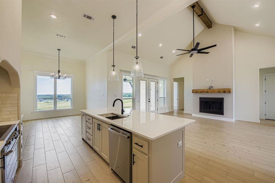 Furnished interior view inside a new home in , Springtown (Image 6). Furnished interior view inside a new home in , Springtown (Image 6).