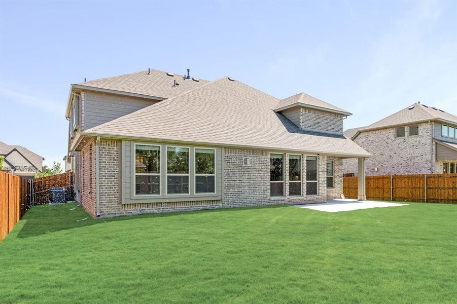Front exterior of a new home in Mockingbird Heights Classic 60, Midlothian, TX, highlighting curb appeal (Image 24).