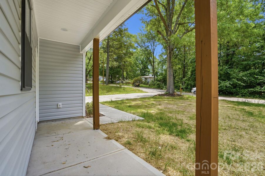 Exterior details and patio area of a home in , Statesville (Image 27).