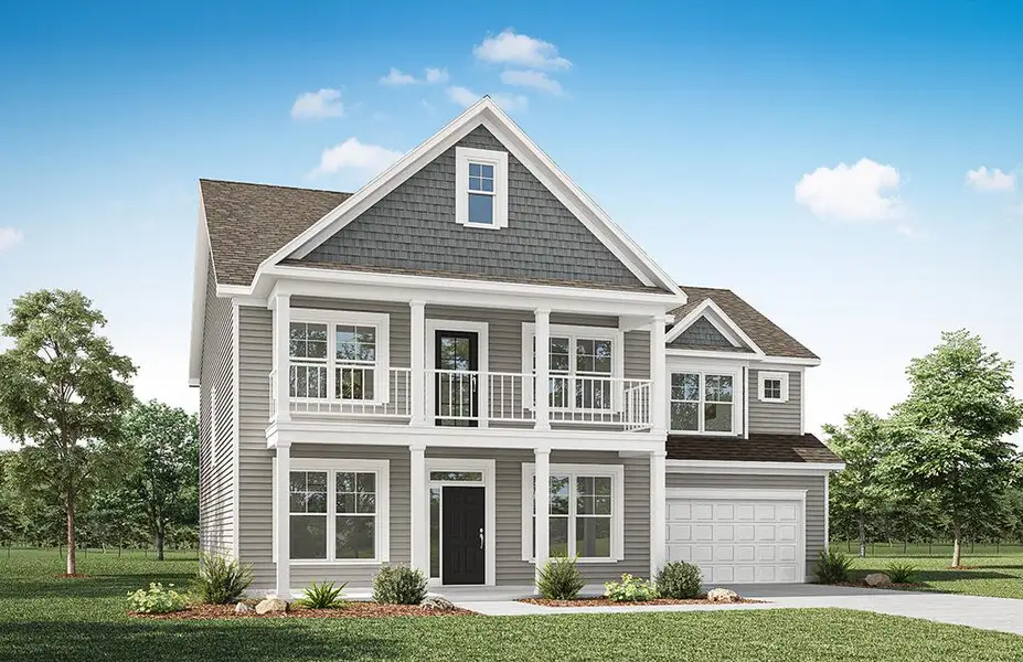 Representative exterior photo of a completed home built from the Colfax by Eastwood Homes in The Enclave at Laurelbrook, Sherrills Ford, NC (Image 7).