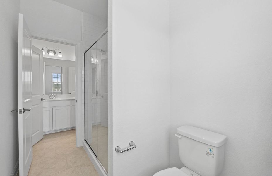 Furnished interior view inside a new home in Bluffview Reserve, Leander (Image 17).