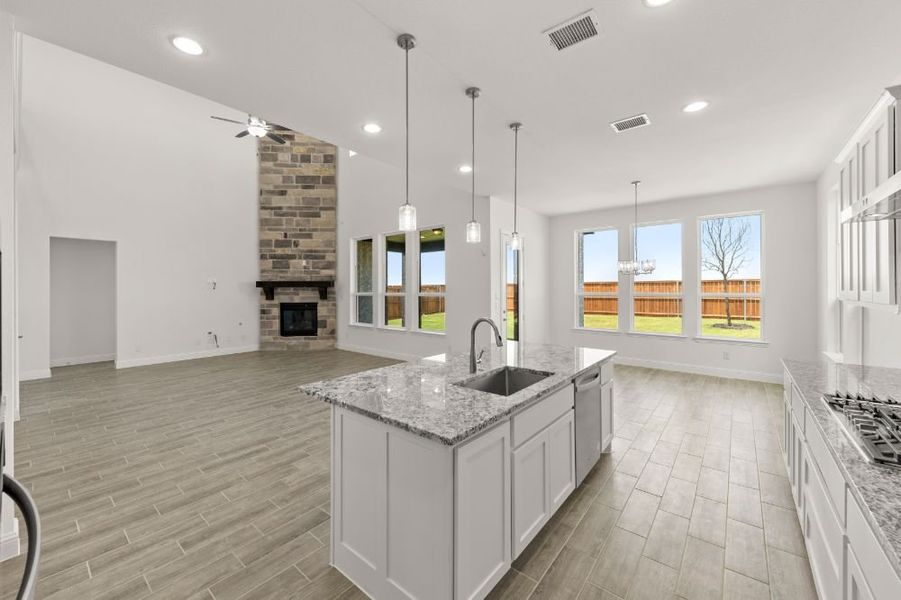 Representative furnished interior of a home built from the Grayson by UnionMain Homes in Cambridge Crossing, Celina (Image 14).