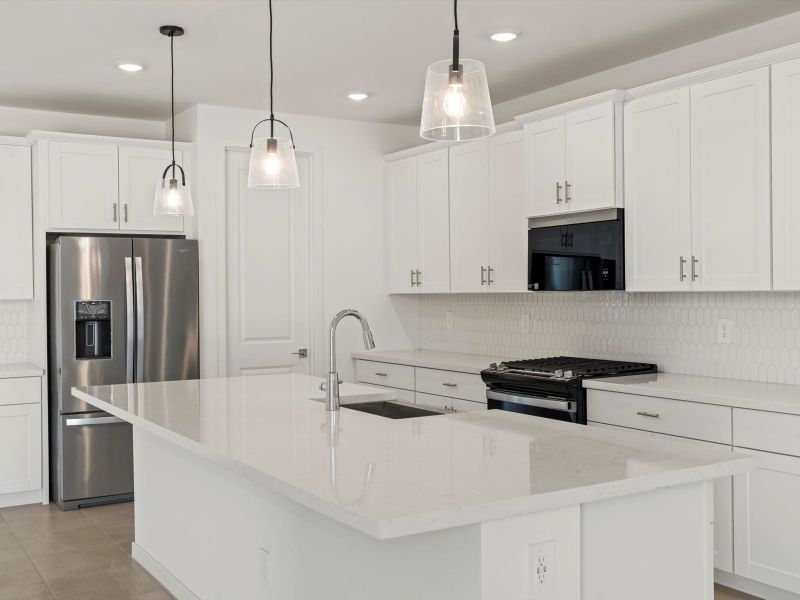 Furnished interior view inside a new home in Rancho Mirage Signature Series, Maricopa (Image 5).