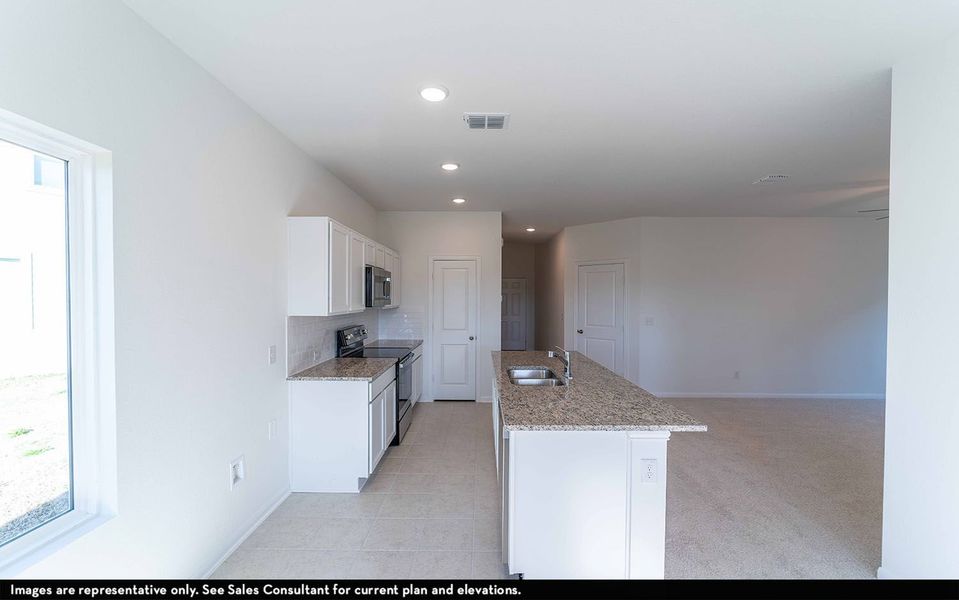 Furnished interior view inside a new home in The Canopies, Splendora (Image 11).