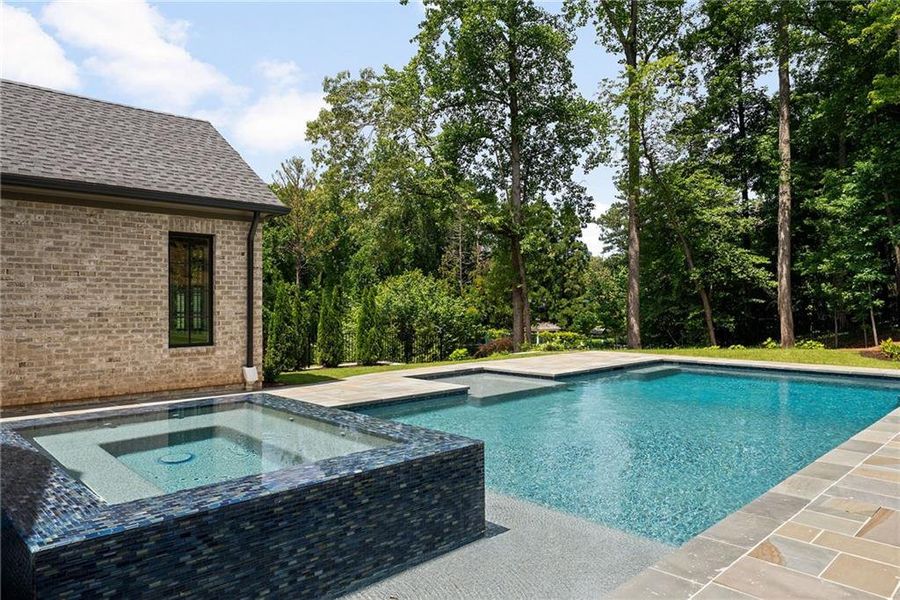 Exterior details and patio area of a home in , Atlanta (Image 40).