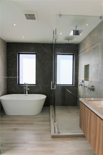 Furnished interior view inside a new home in , Miami (Image 13).