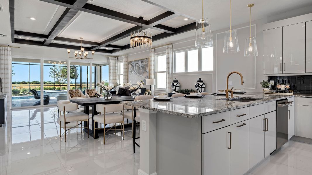 Kitchen Island & Dining Room