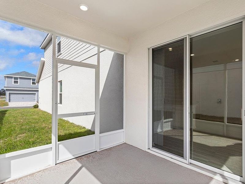 The Danyella includes a covered lanai in select communities - Danyella bungalow by Highland Homes