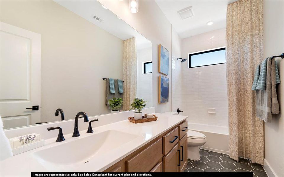 Furnished interior view inside a new home in Craig Ranch, McKinney (Image 14).