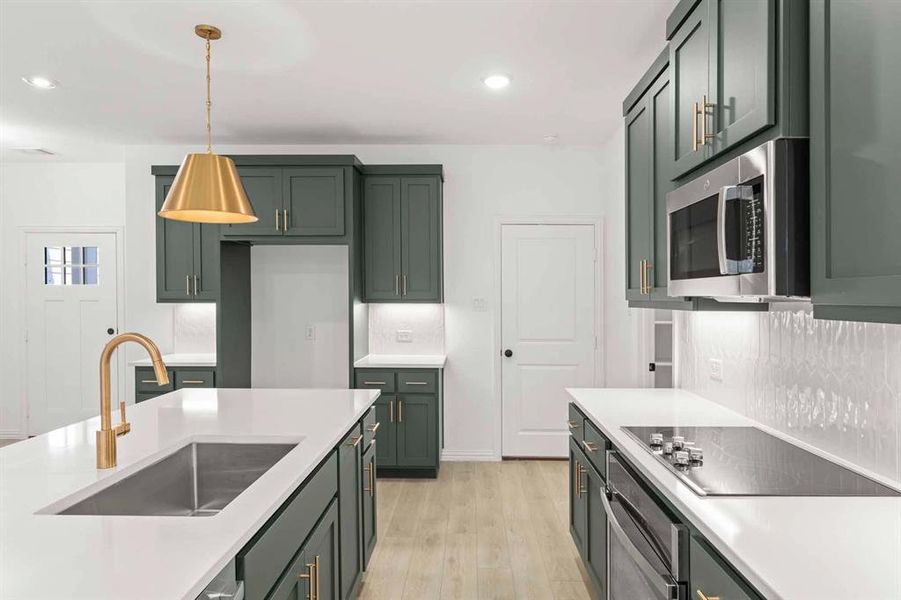 Furnished interior view inside a new home in Sereno Oaks at Buckner Terrace, Dallas (Image 7). Furnished interior view inside a new home in Sereno Oaks at Buckner Terrace, Dallas (Image 7).