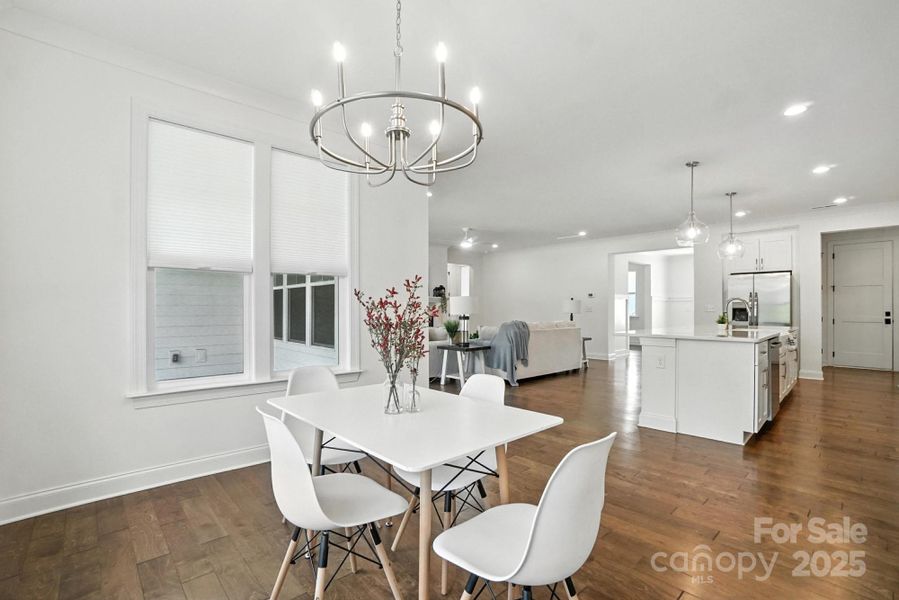 Furnished interior view inside a new home in , Mooresville (Image 16). Furnished interior view inside a new home in , Mooresville (Image 16).