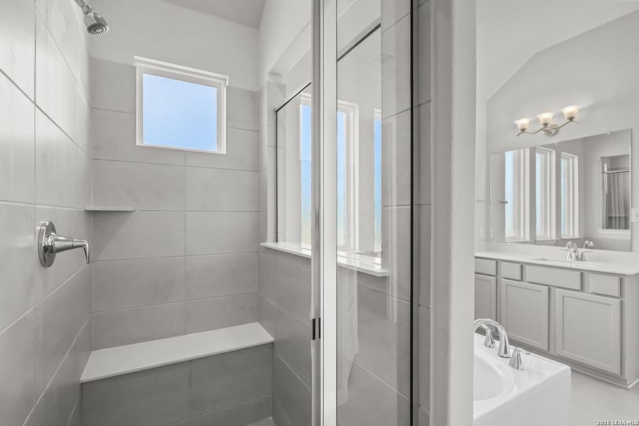 Furnished interior view inside a new home in Ladera, San Antonio (Image 12).