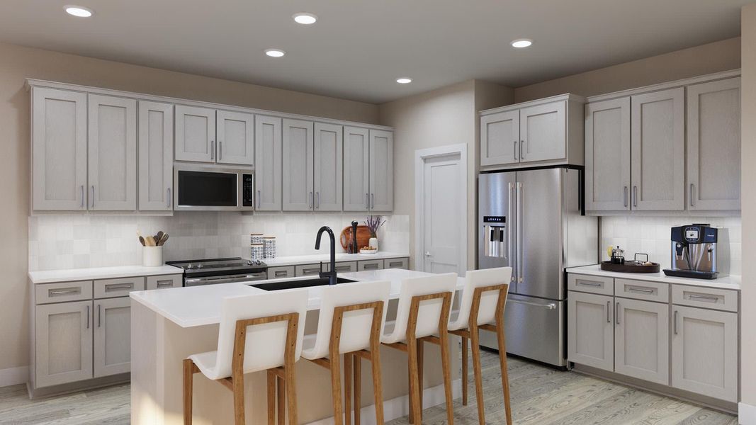 Kitchen | Nancie | Sage Collection – Freedom at Anthem in Kyle, TX by Landsea Homes