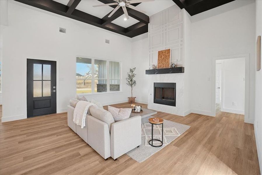 Furnished interior view inside a new home in , Azle (Image 29).