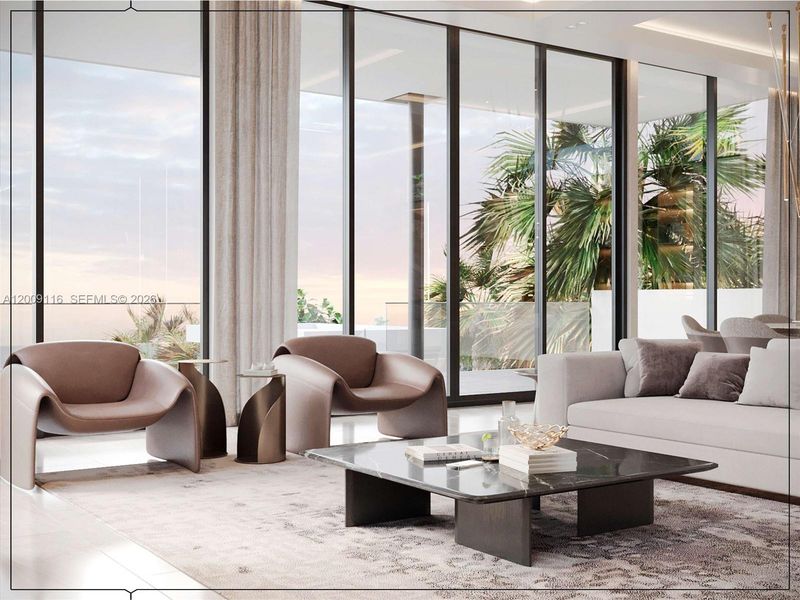 Furnished interior view inside a new home in , Golden Beach (Image 18).