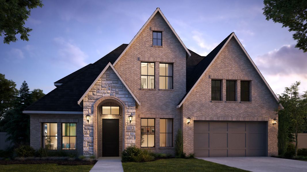 Stella Elevation A - Optional Stone Stella Elevation A - Optional Stone