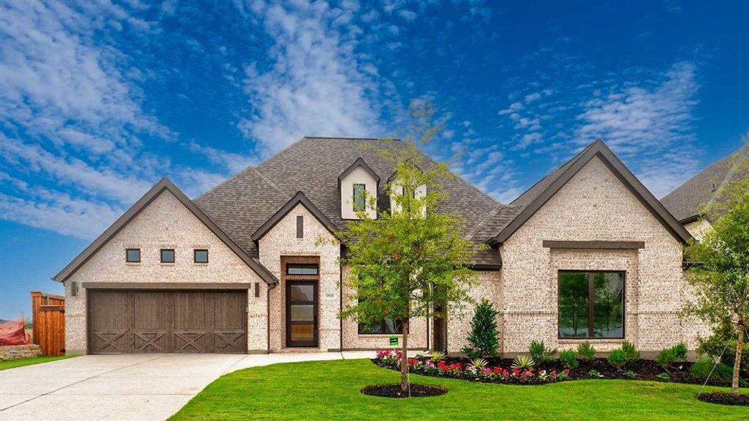 Front exterior of a new home in Terraces 72', Rockwall, TX, highlighting curb appeal (Image 2).